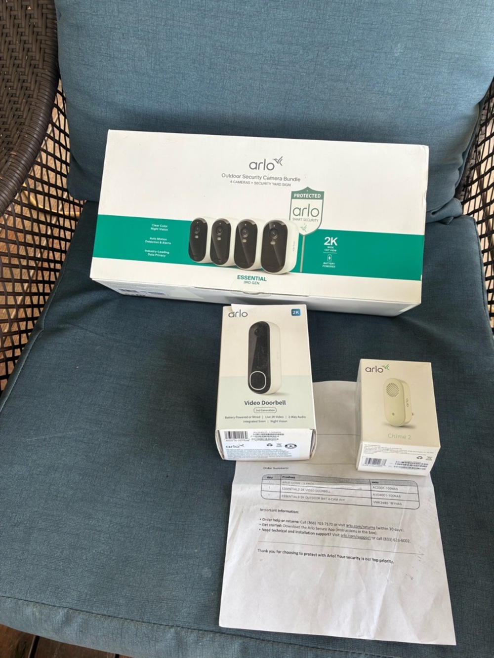 Complete Wireless Security System !4 Camera Arlo Camera Bundle ,NWB